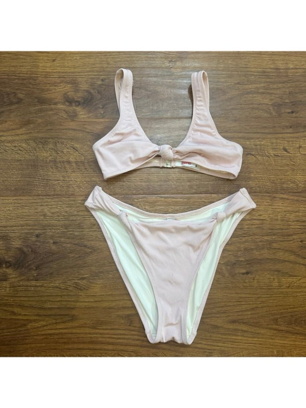Solid & Striped Jade ballet link rib bikini set - Picture 4 of 10